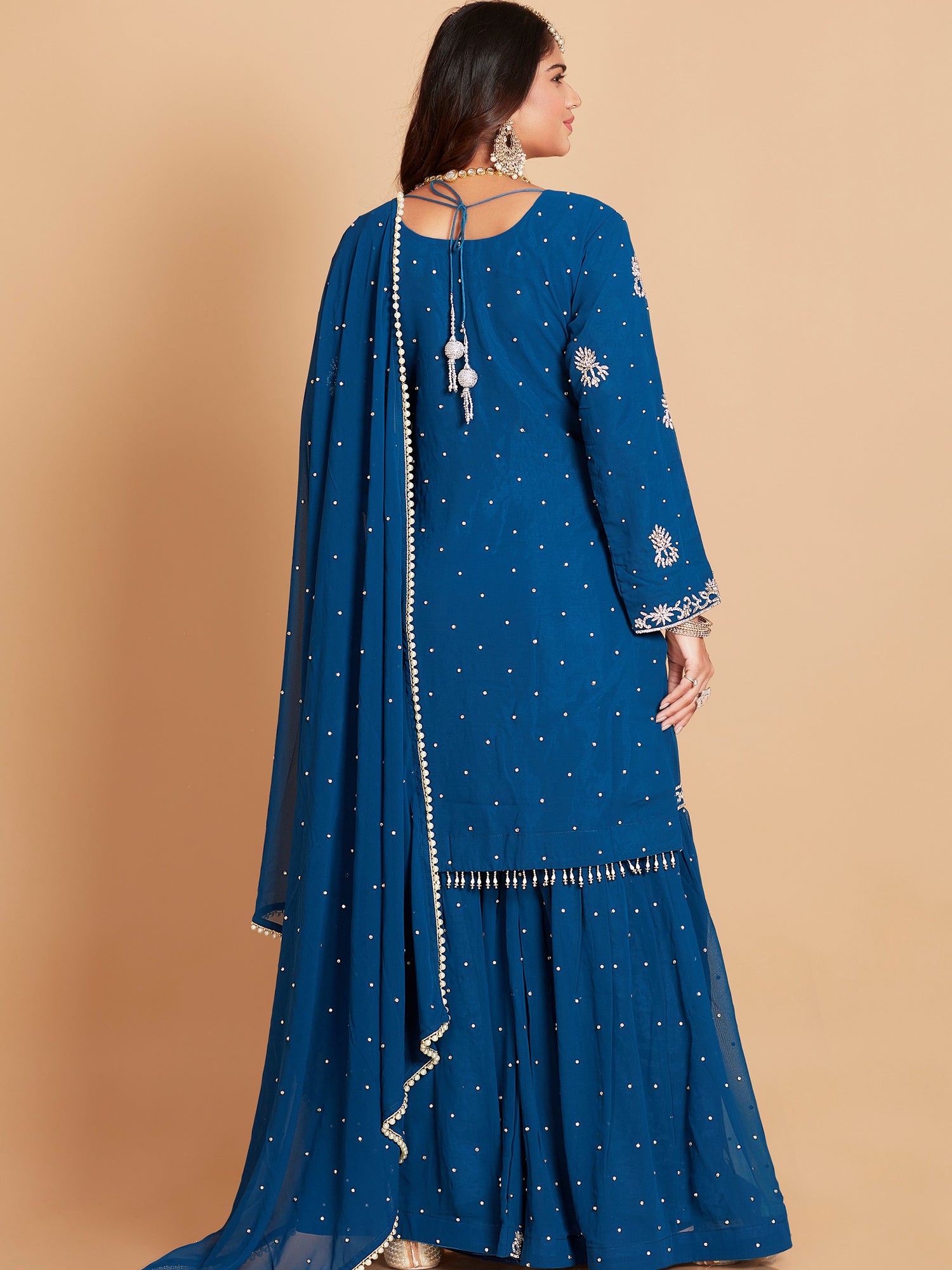 Haneefa Sharara Suit - Roop Darshan