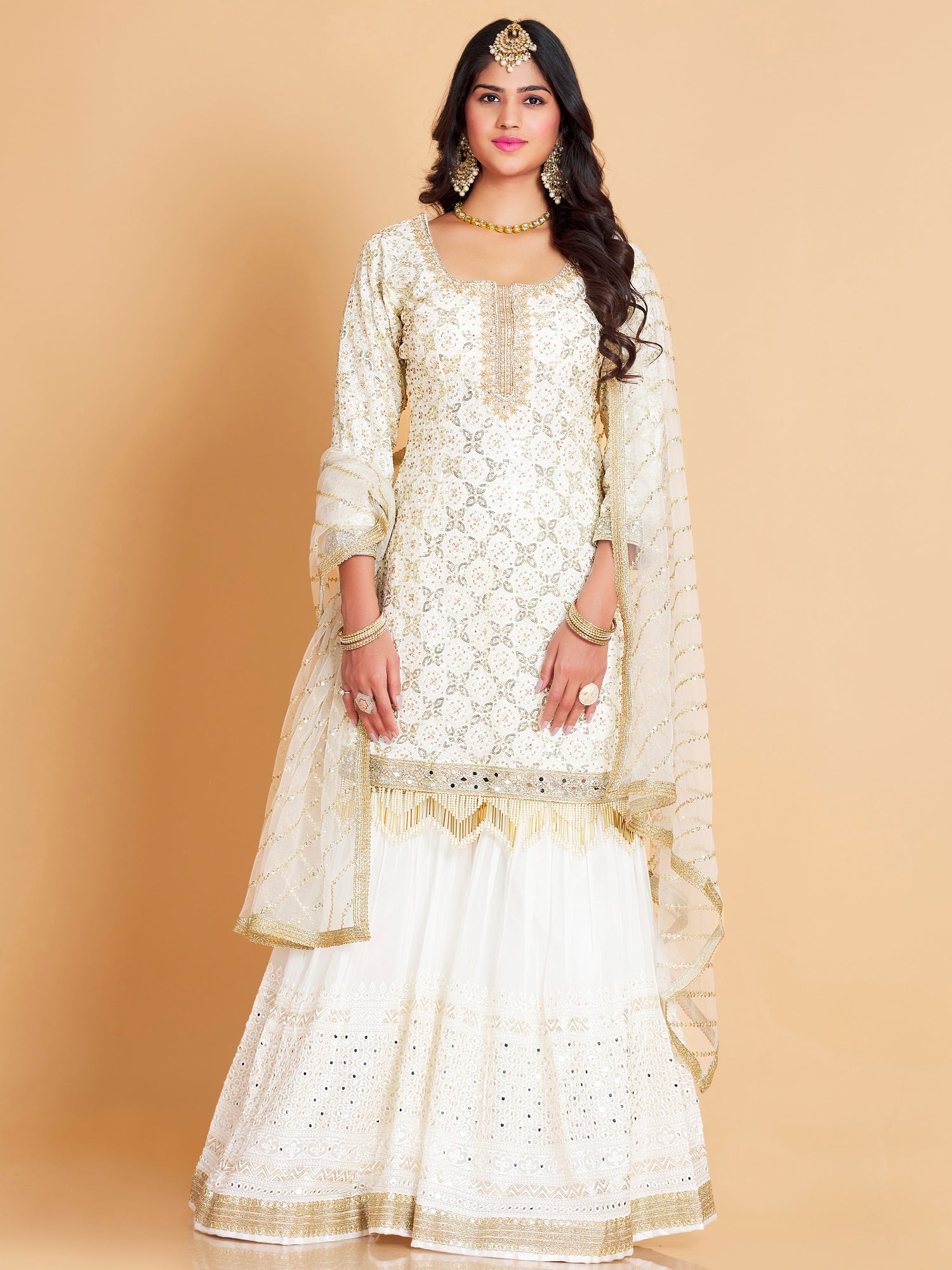 Maheera Sharara Suit - Roop Darshan