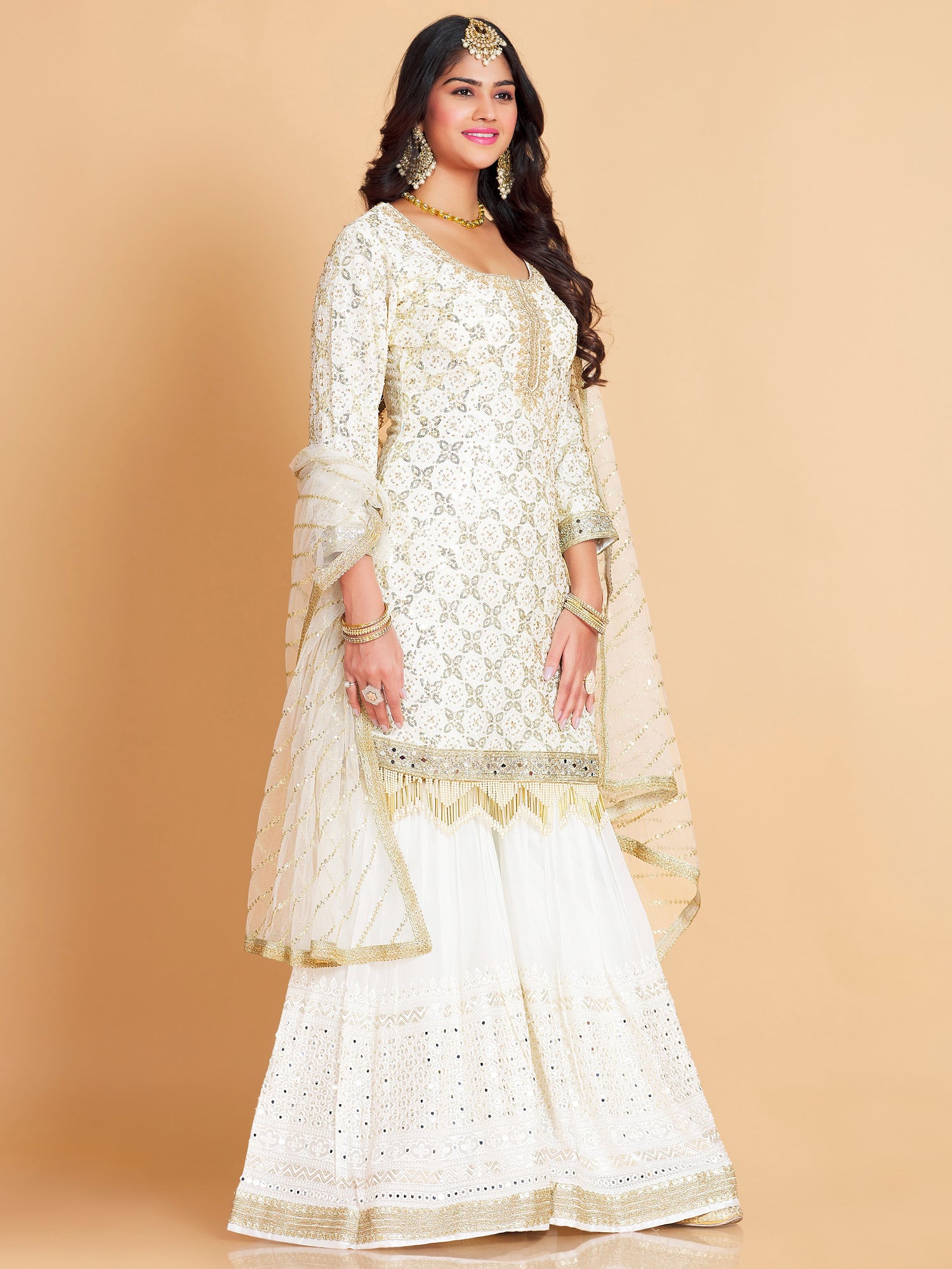 Maheera Sharara Suit - Roop Darshan