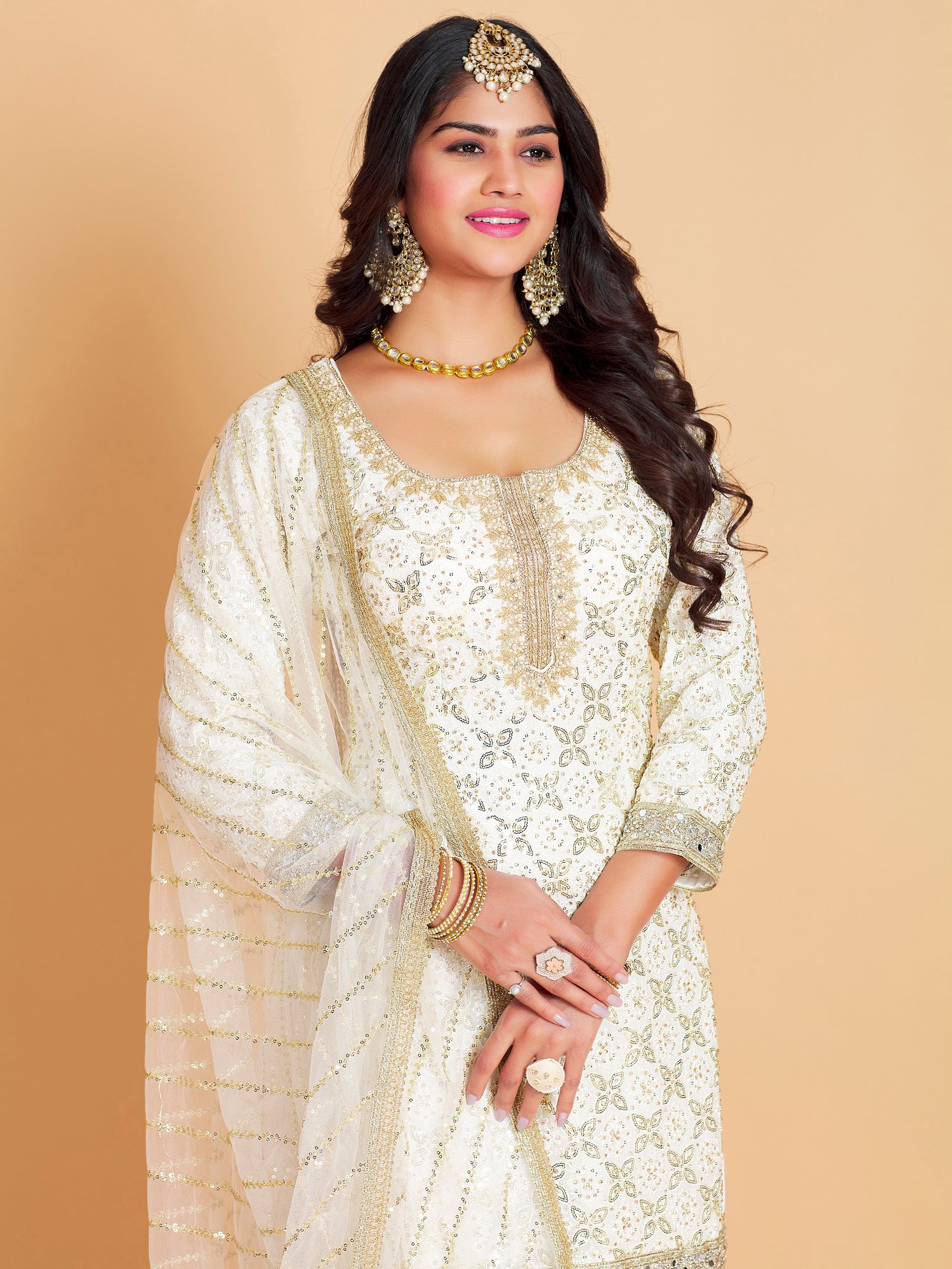 Maheera Sharara Suit - Roop Darshan