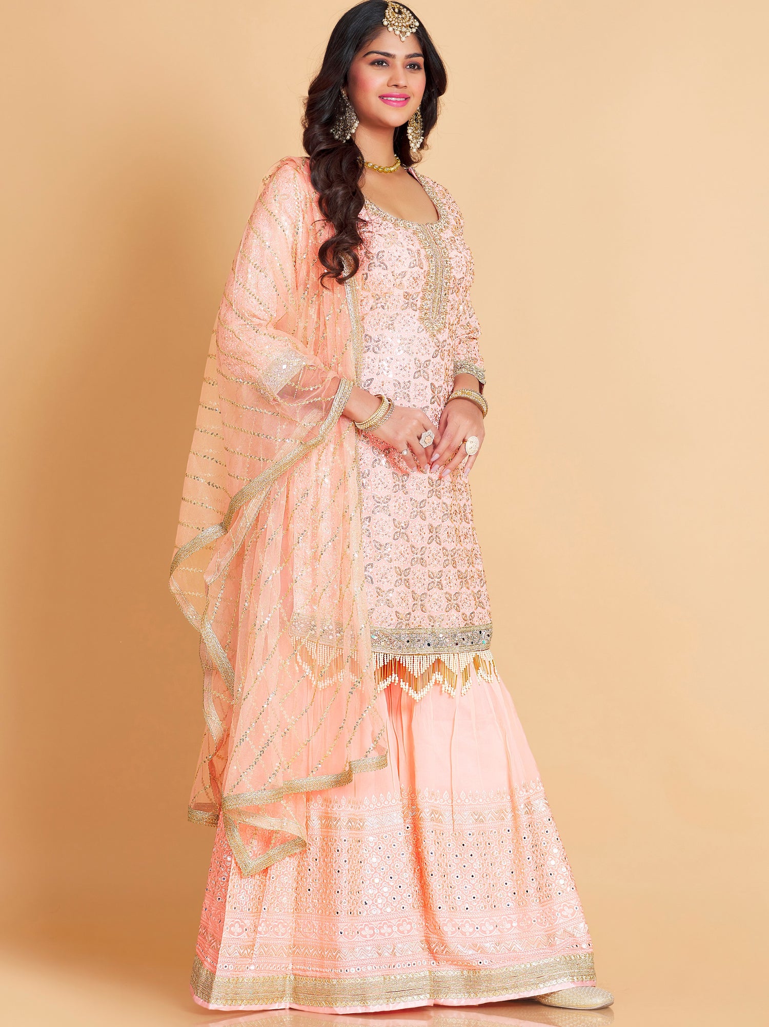 Maheera Sharara Suit - Roop Darshan