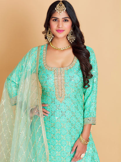 Maheera Sharara Suit - Roop Darshan