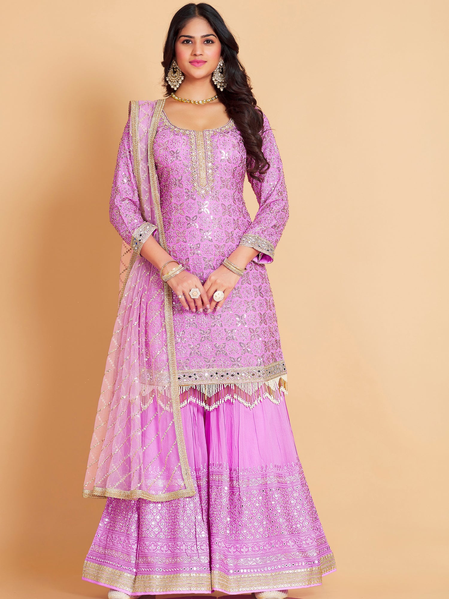 Maheera Sharara Suit - Roop Darshan