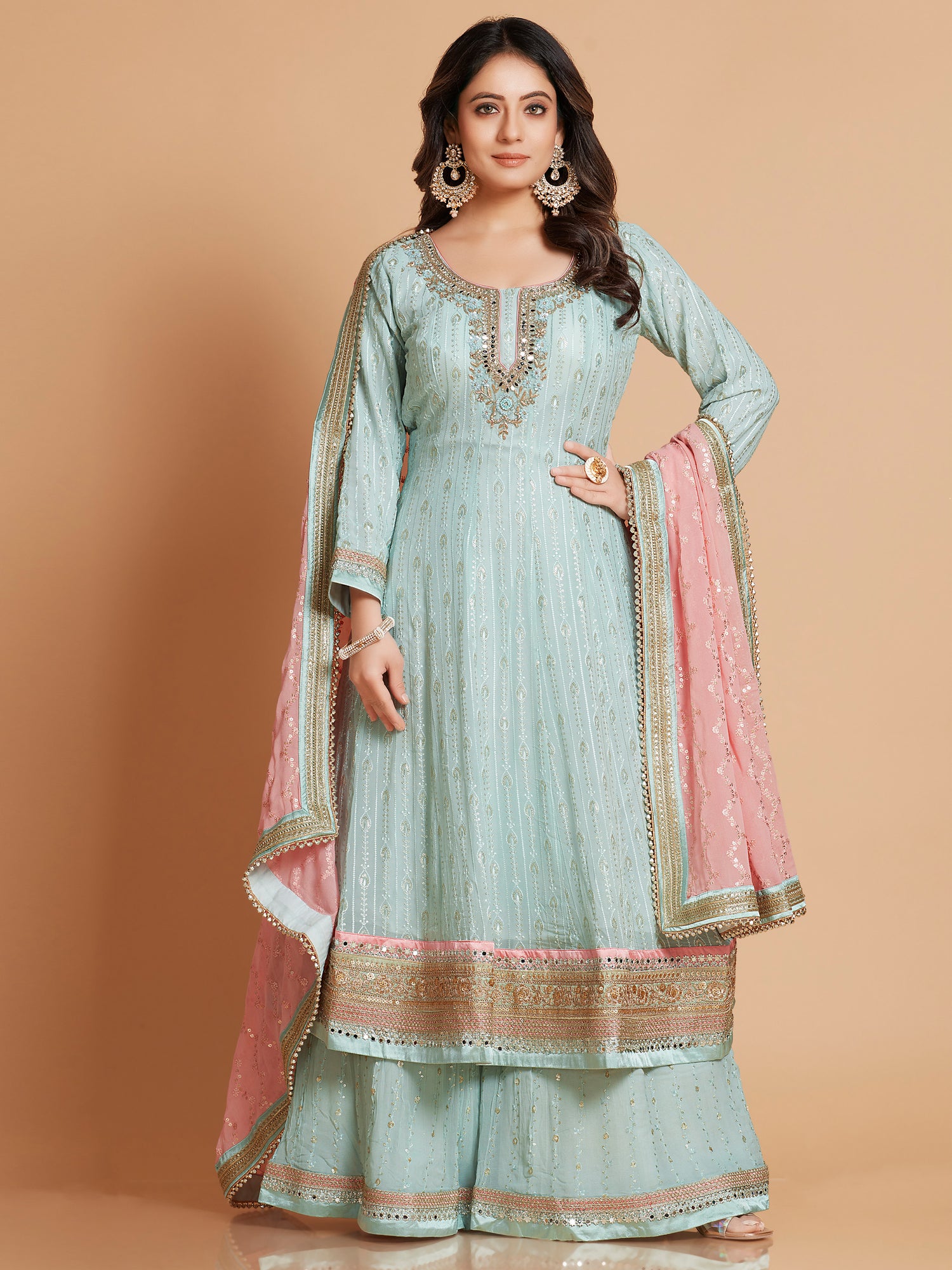 Aisha Sharara Suit - Roop Darshan