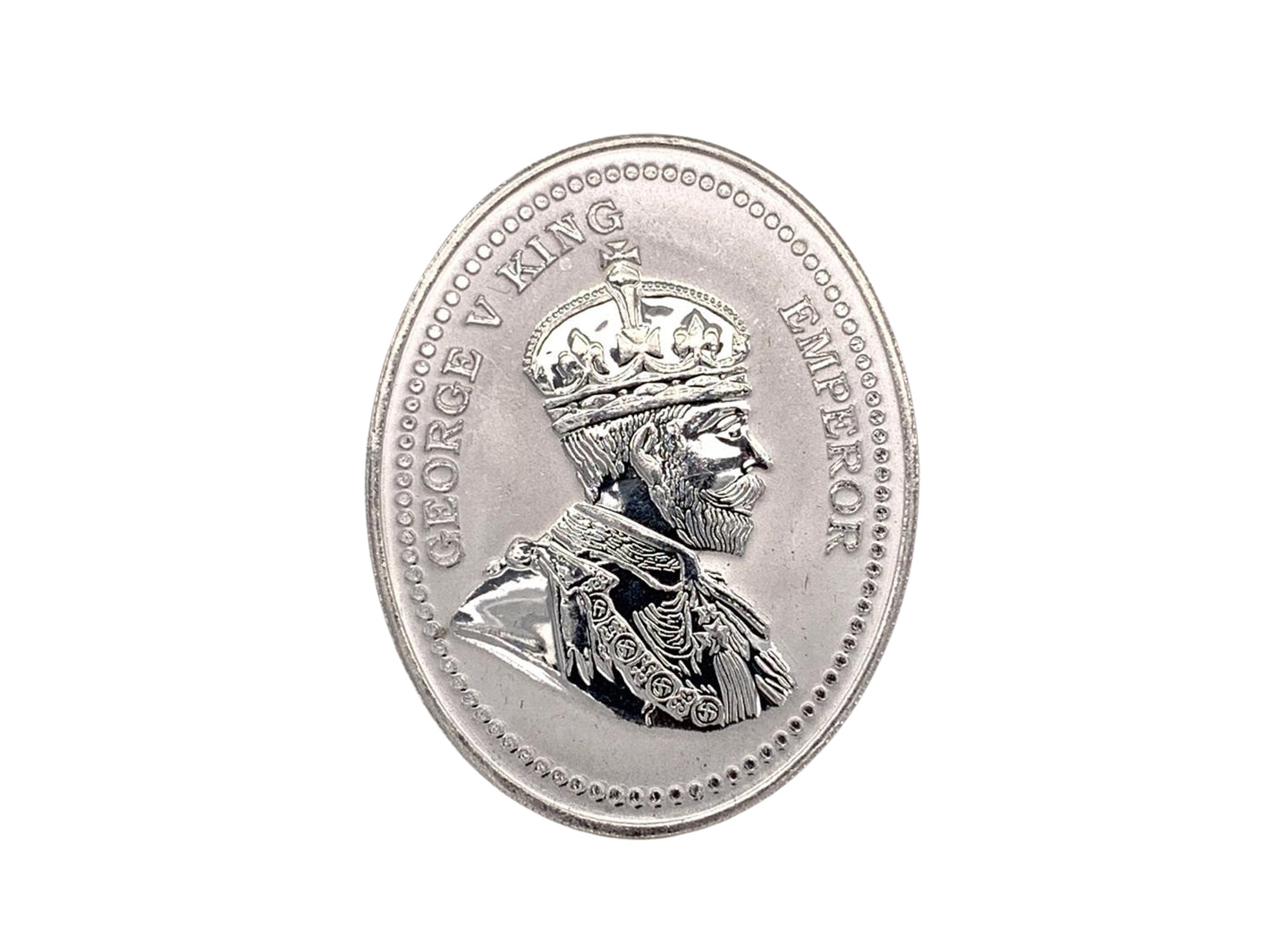 10 Grams George V King Emperor Silver Coin - Roop Darshan