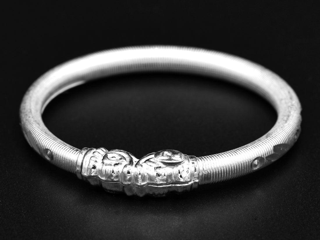 Silver Baby Bangle - Roop Darshan
