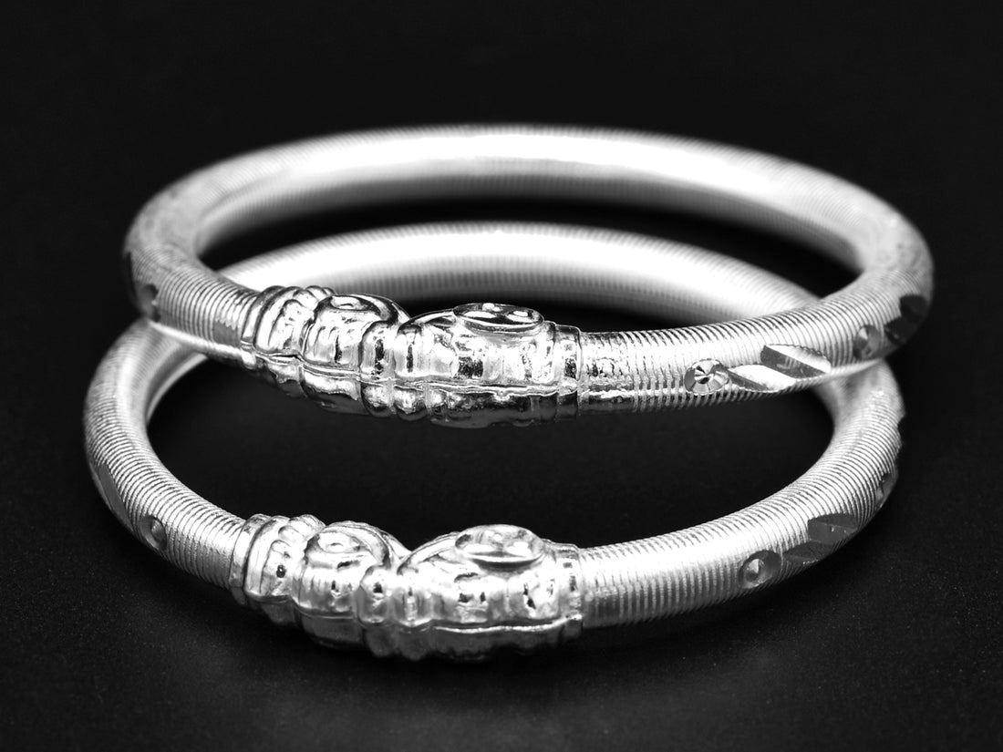 Silver Baby Bangle - Roop Darshan