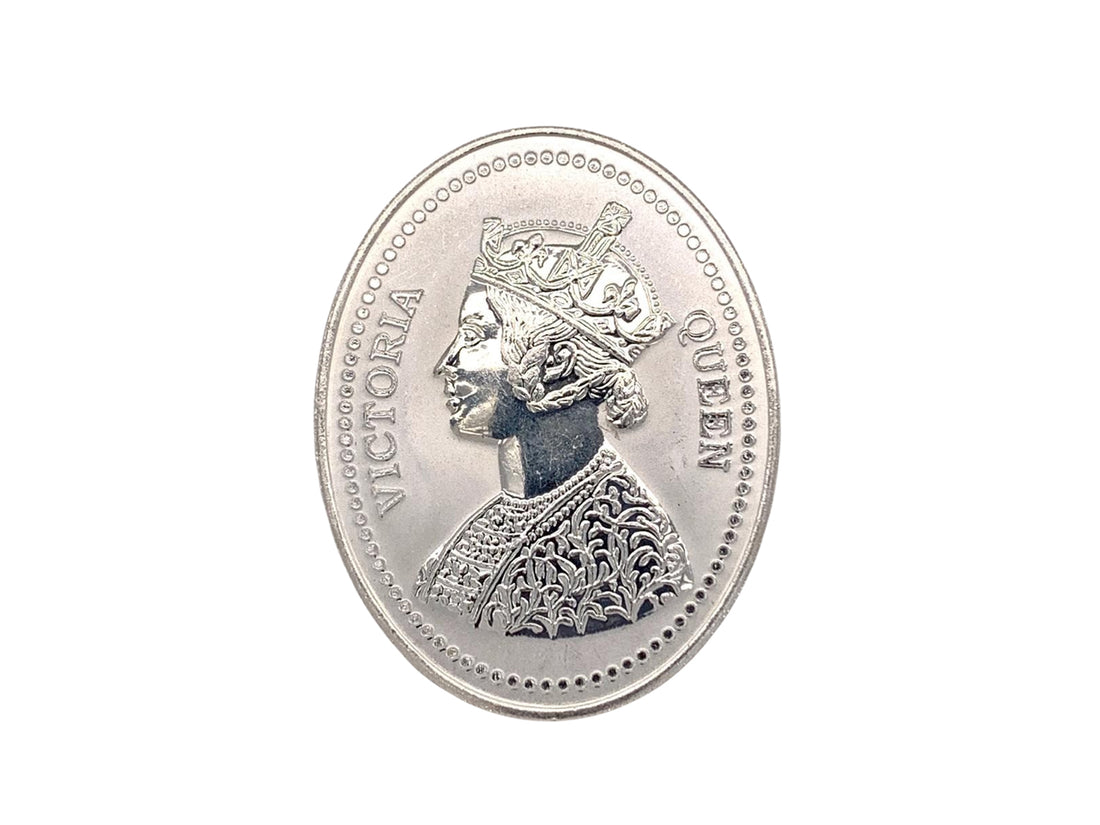 20 Grams Victoria Queen Silver Coin - Roop Darshan