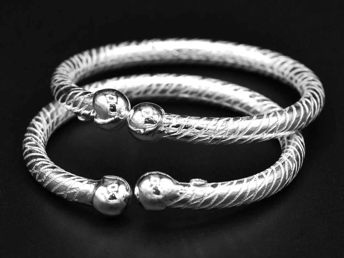 Silver Baby Bangle - Roop Darshan