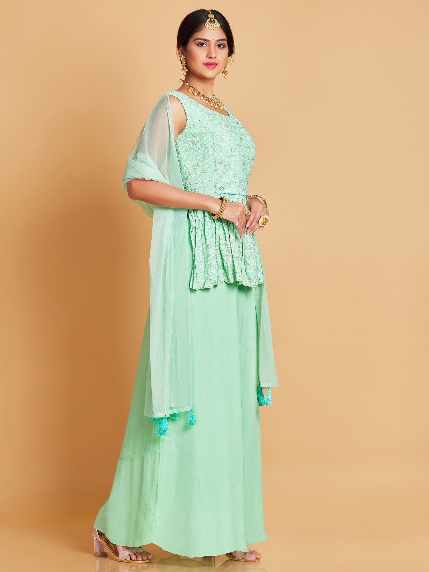 Chetna Palazzo Suit - Roop Darshan