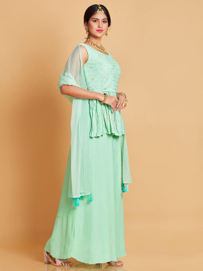 Chetna Palazzo Suit - Roop Darshan