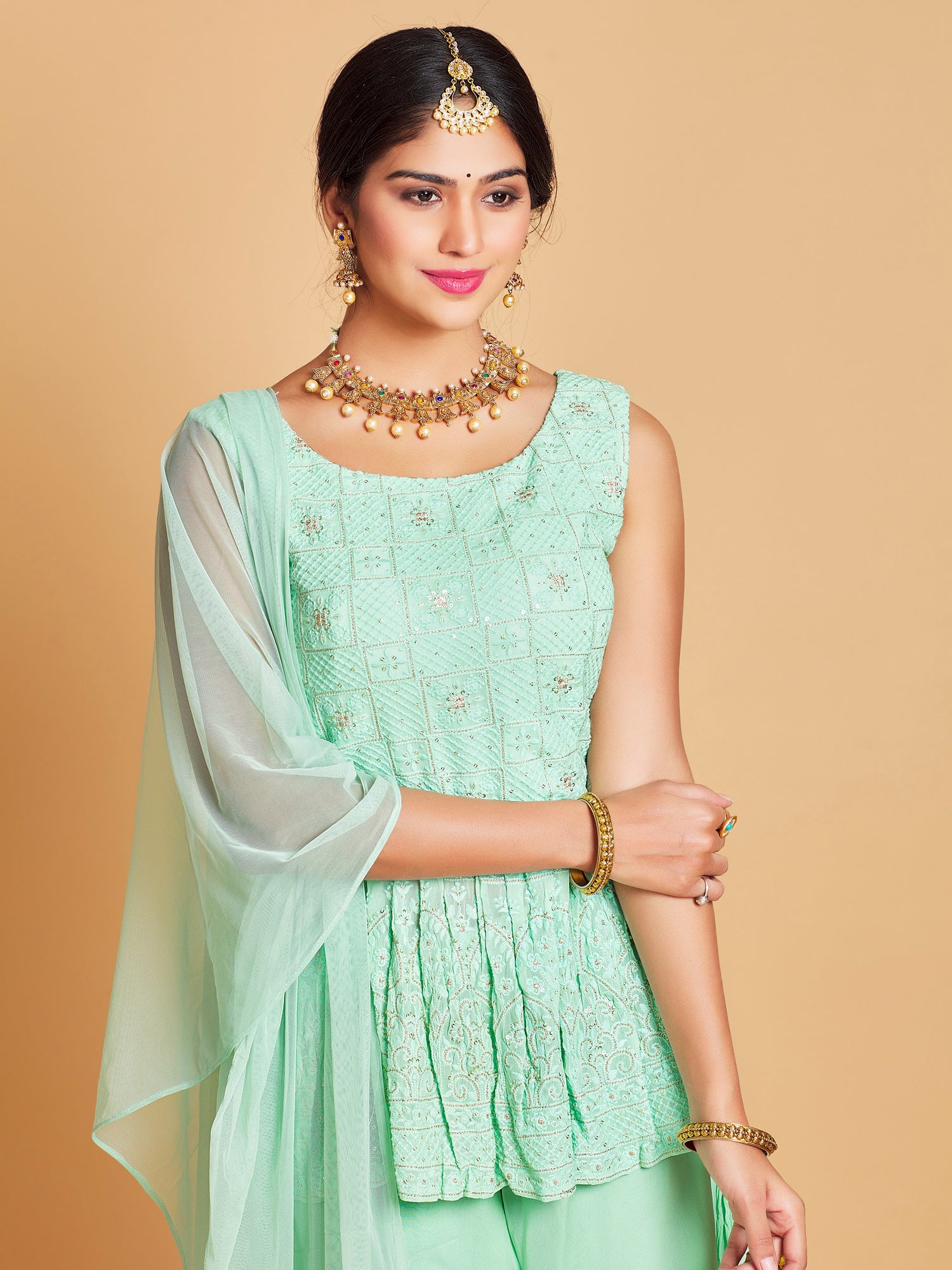 Chetna Palazzo Suit - Roop Darshan