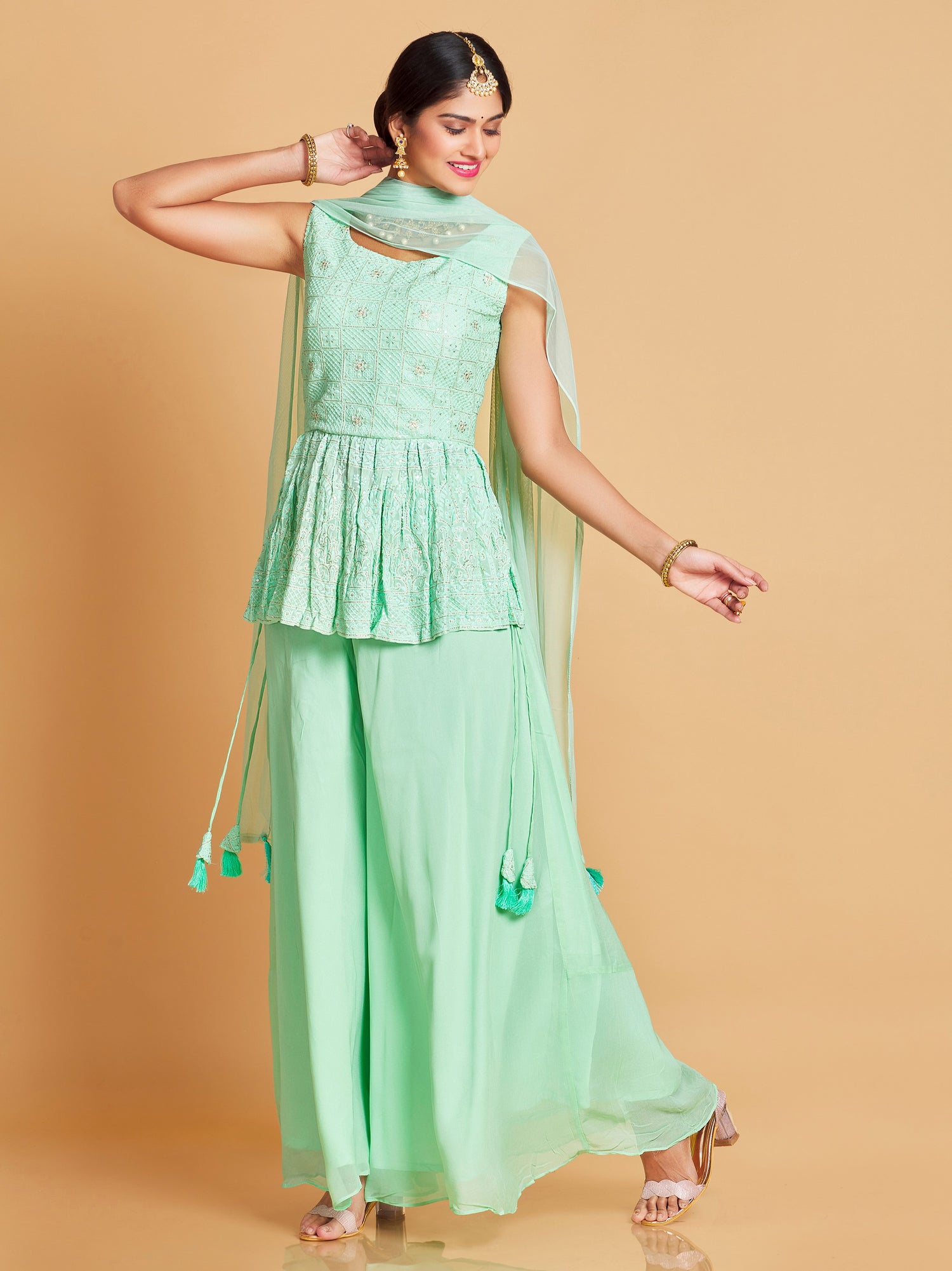 Chetna Palazzo Suit - Roop Darshan