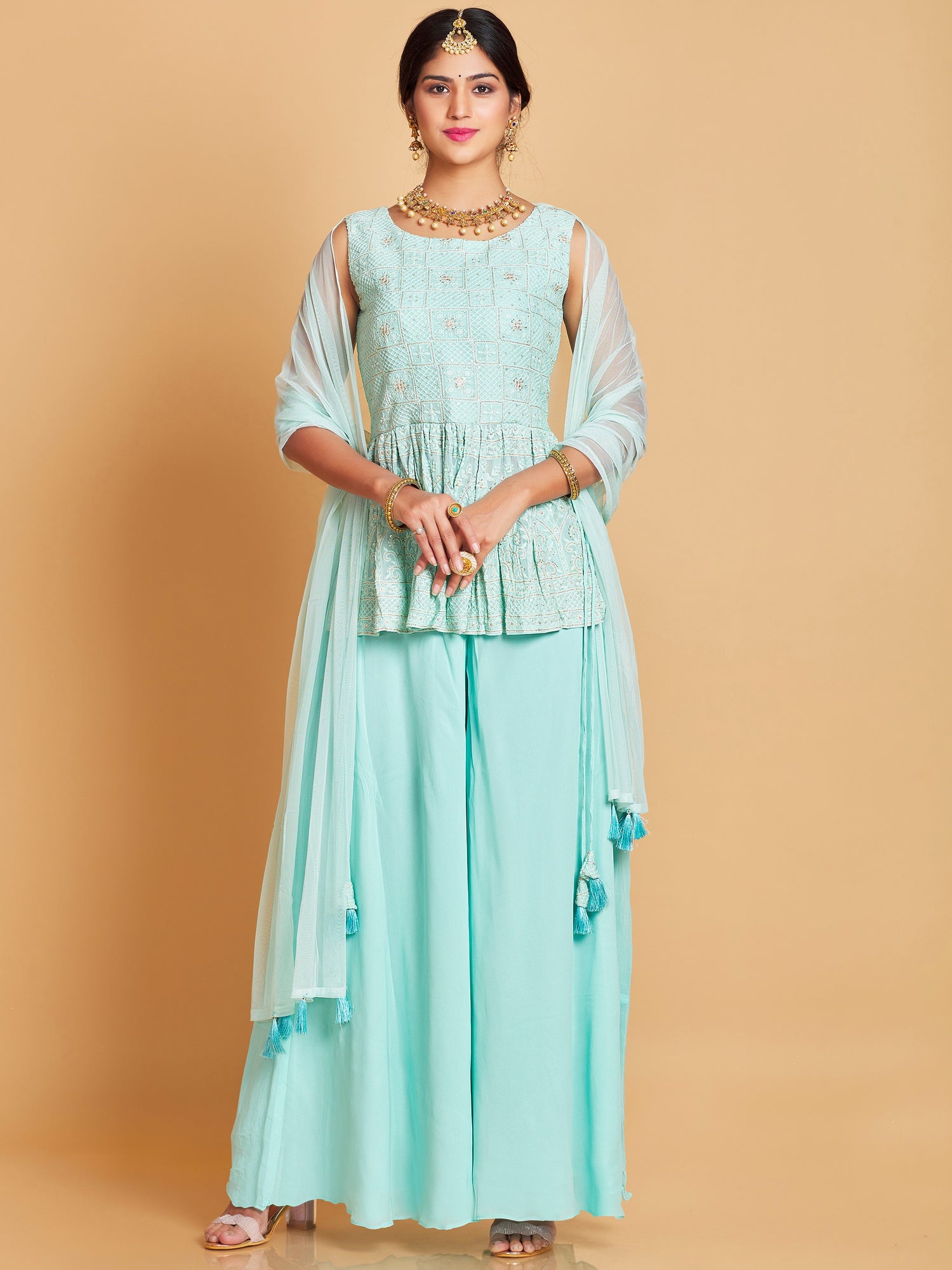 Chetna Palazzo Suit - Roop Darshan