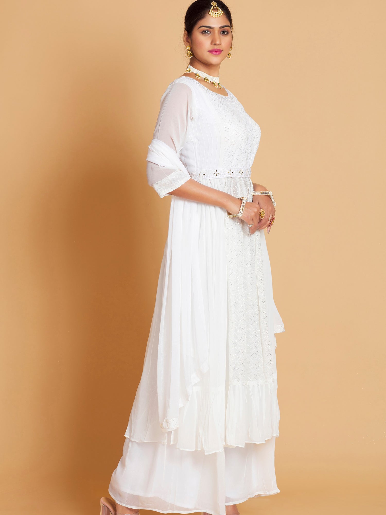 Shabnam Plazzo Suit - Roop Darshan