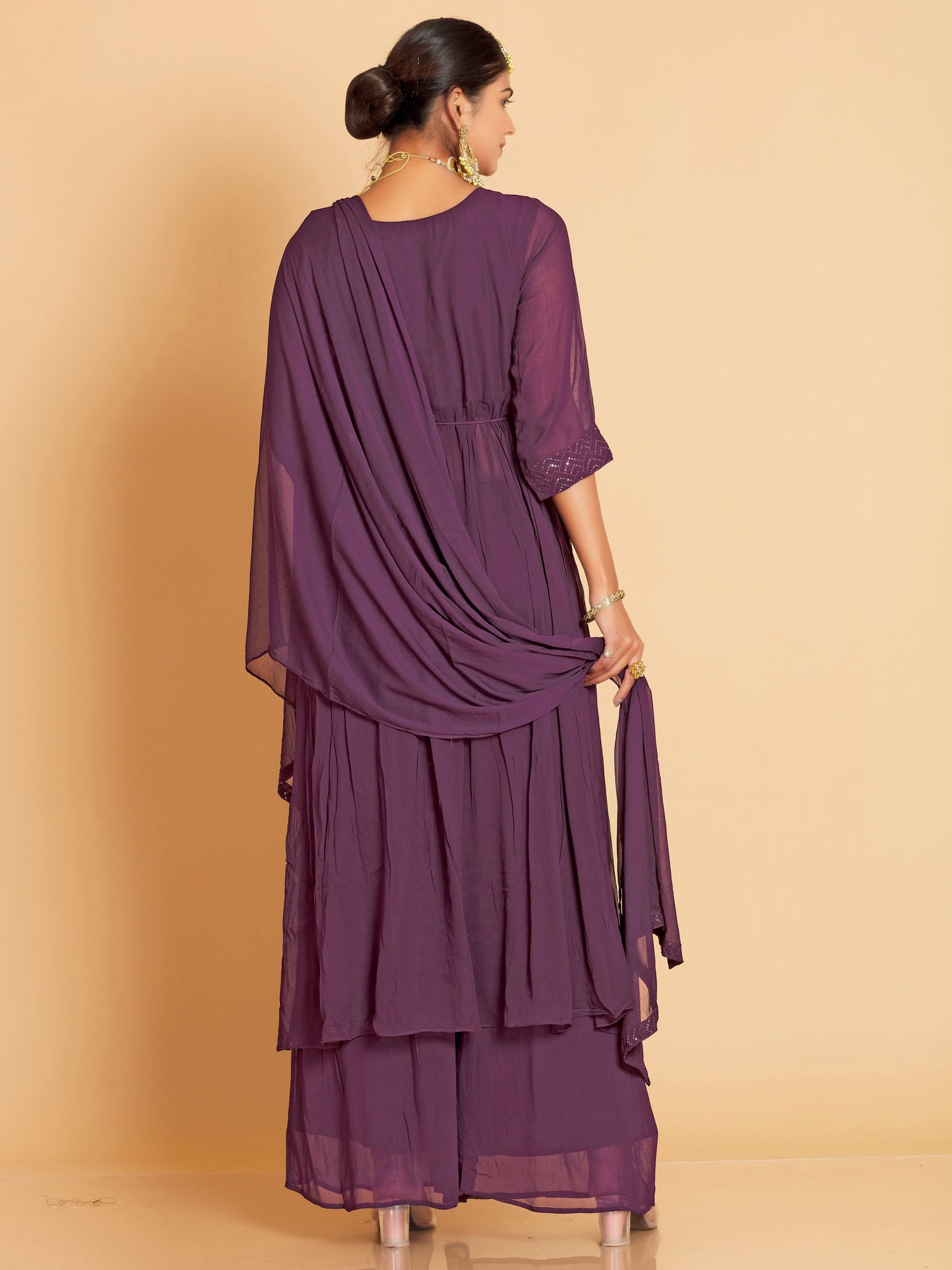 Shabnam Plazzo Suit - Roop Darshan