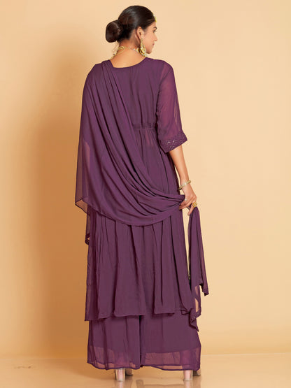 Shabnam Plazzo Suit - Roop Darshan