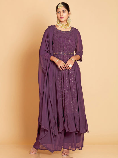 Shabnam Plazzo Suit - Roop Darshan