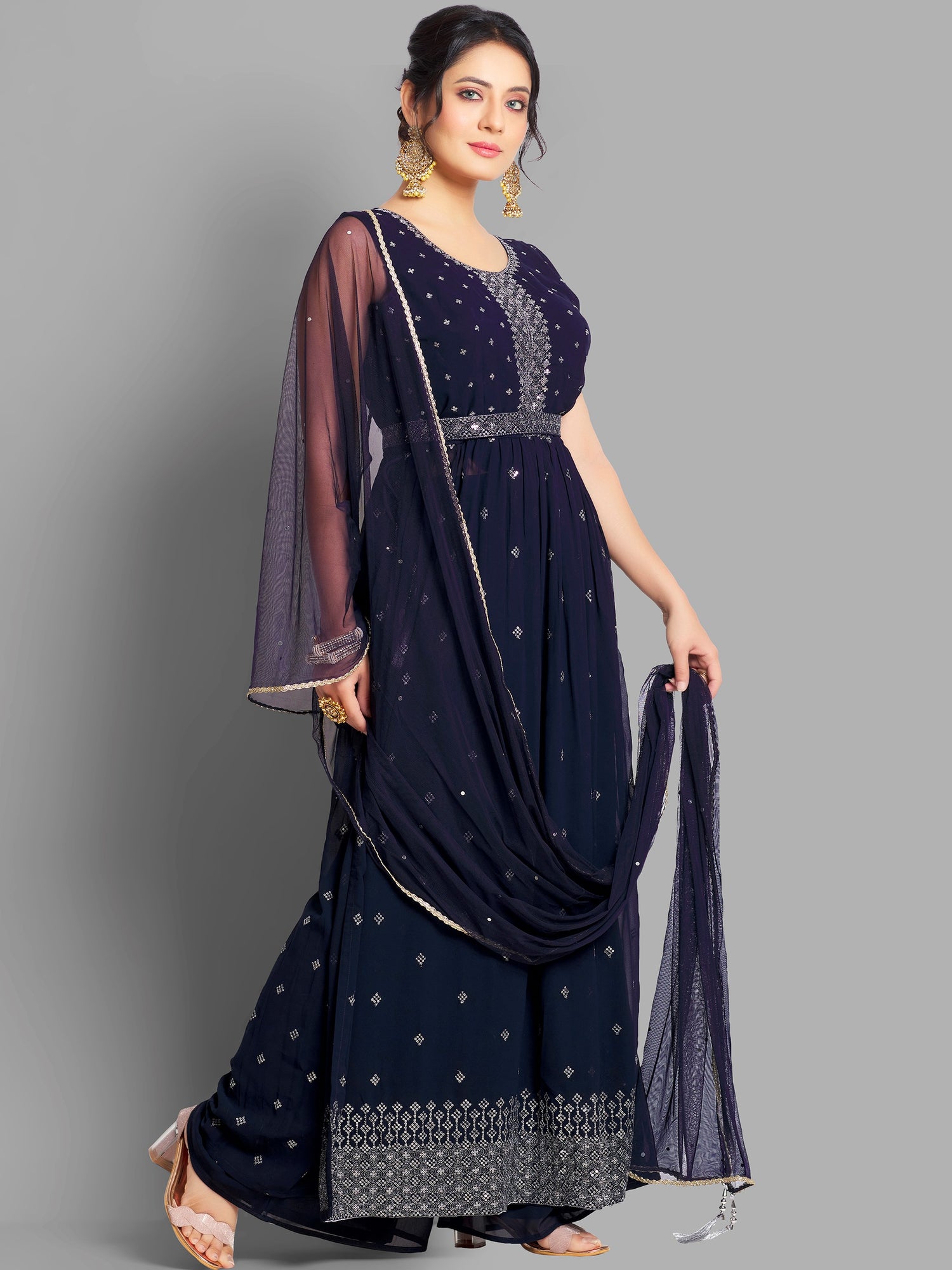 Arvika Palazzo Suit - Roop Darshan
