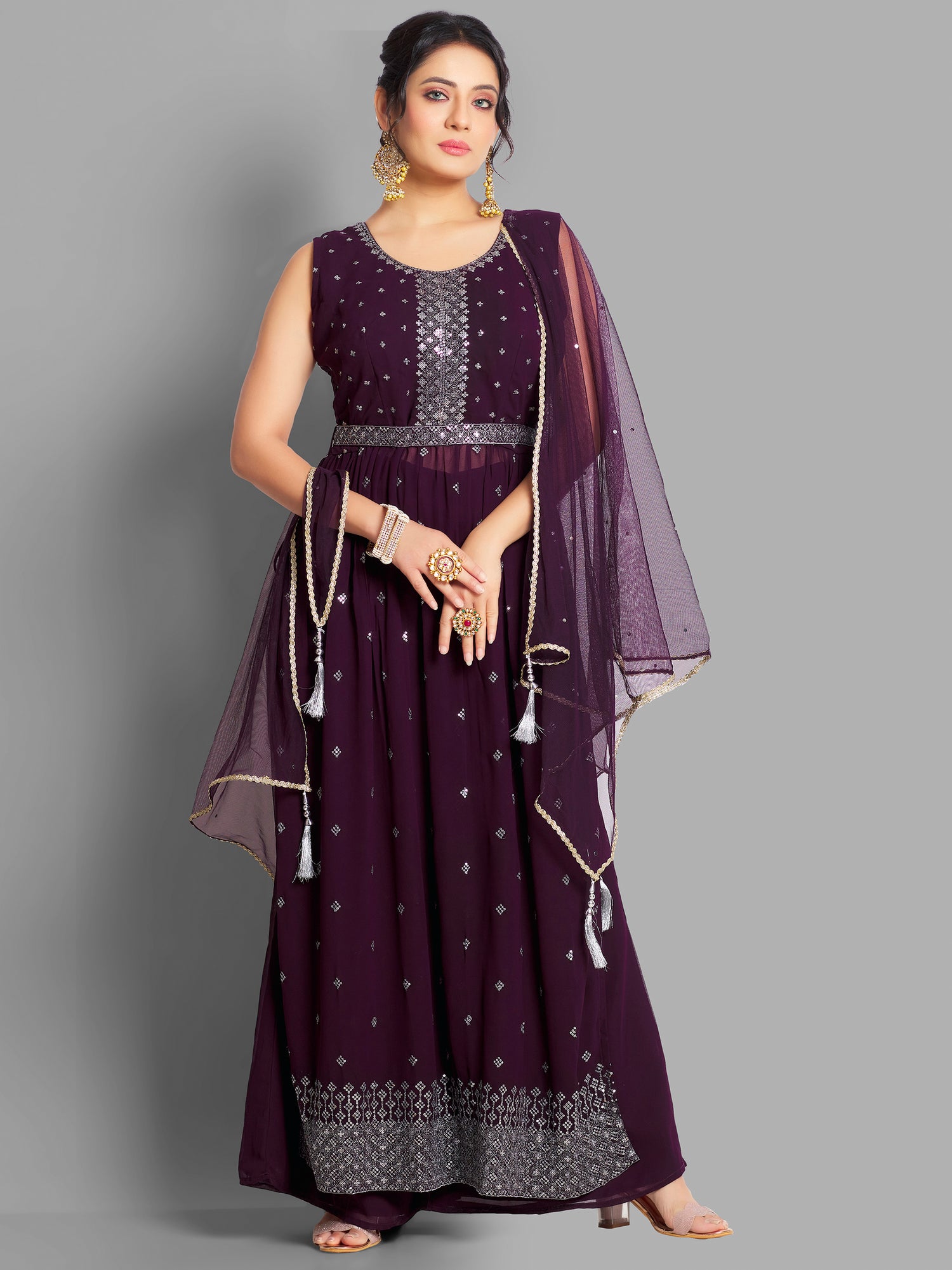 Arvika Palazzo Suit - Roop Darshan