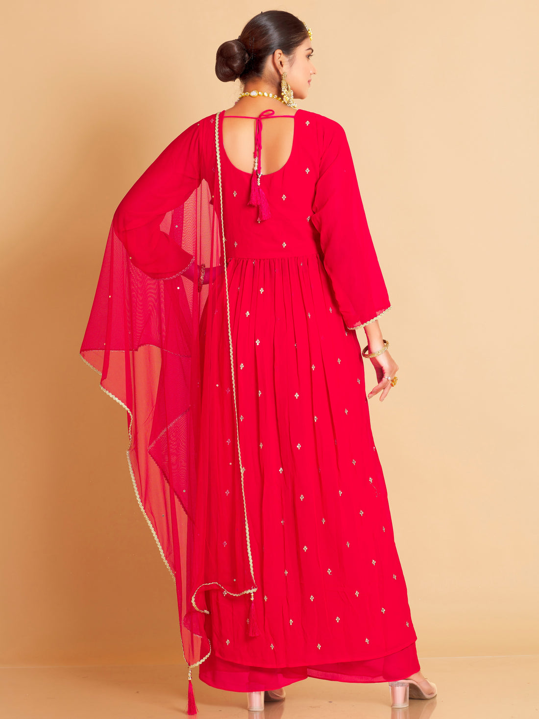 Safeena Plazzo Suit - Roop Darshan
