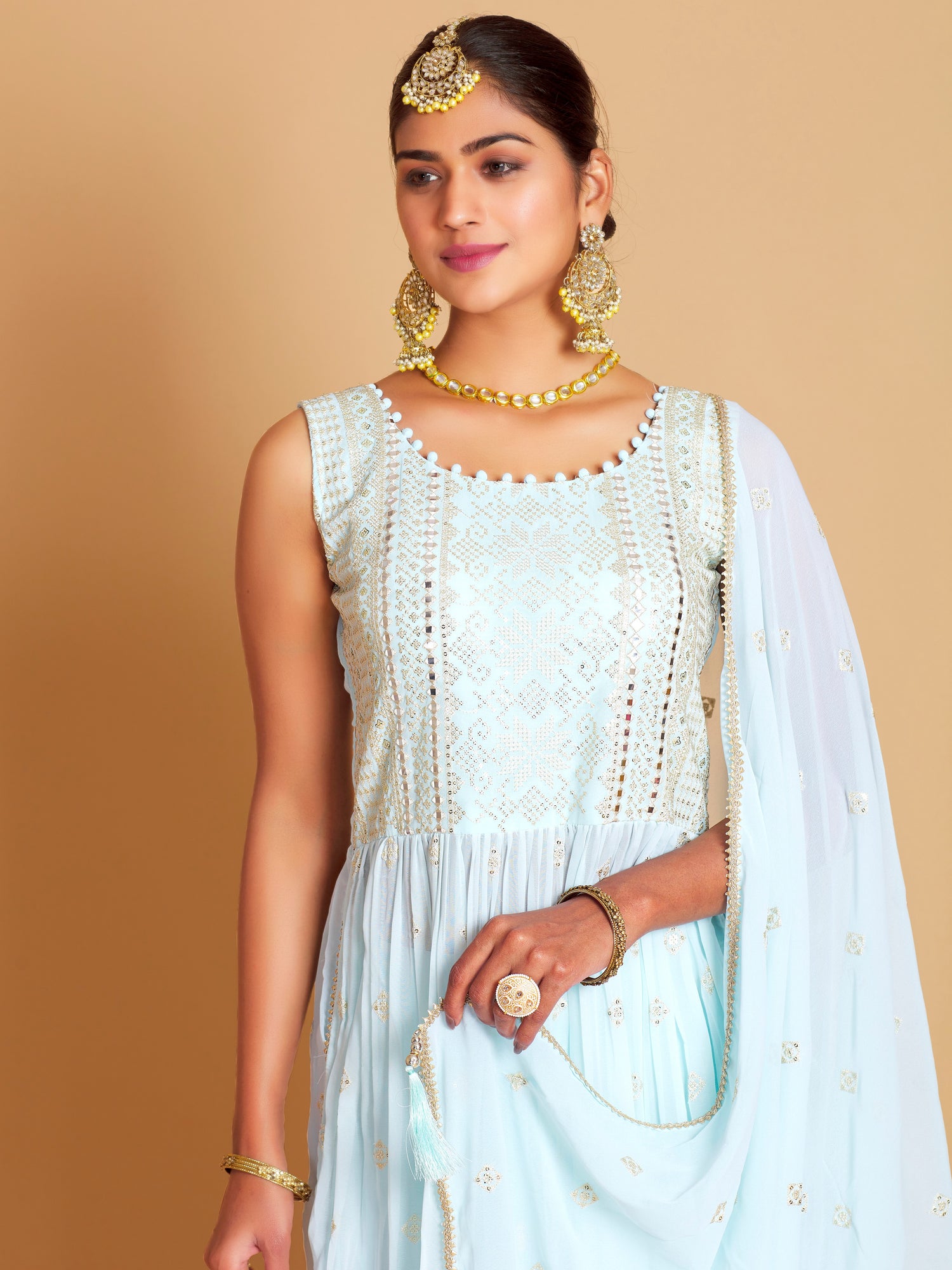 Raina Plazzo Suit - Roop Darshan