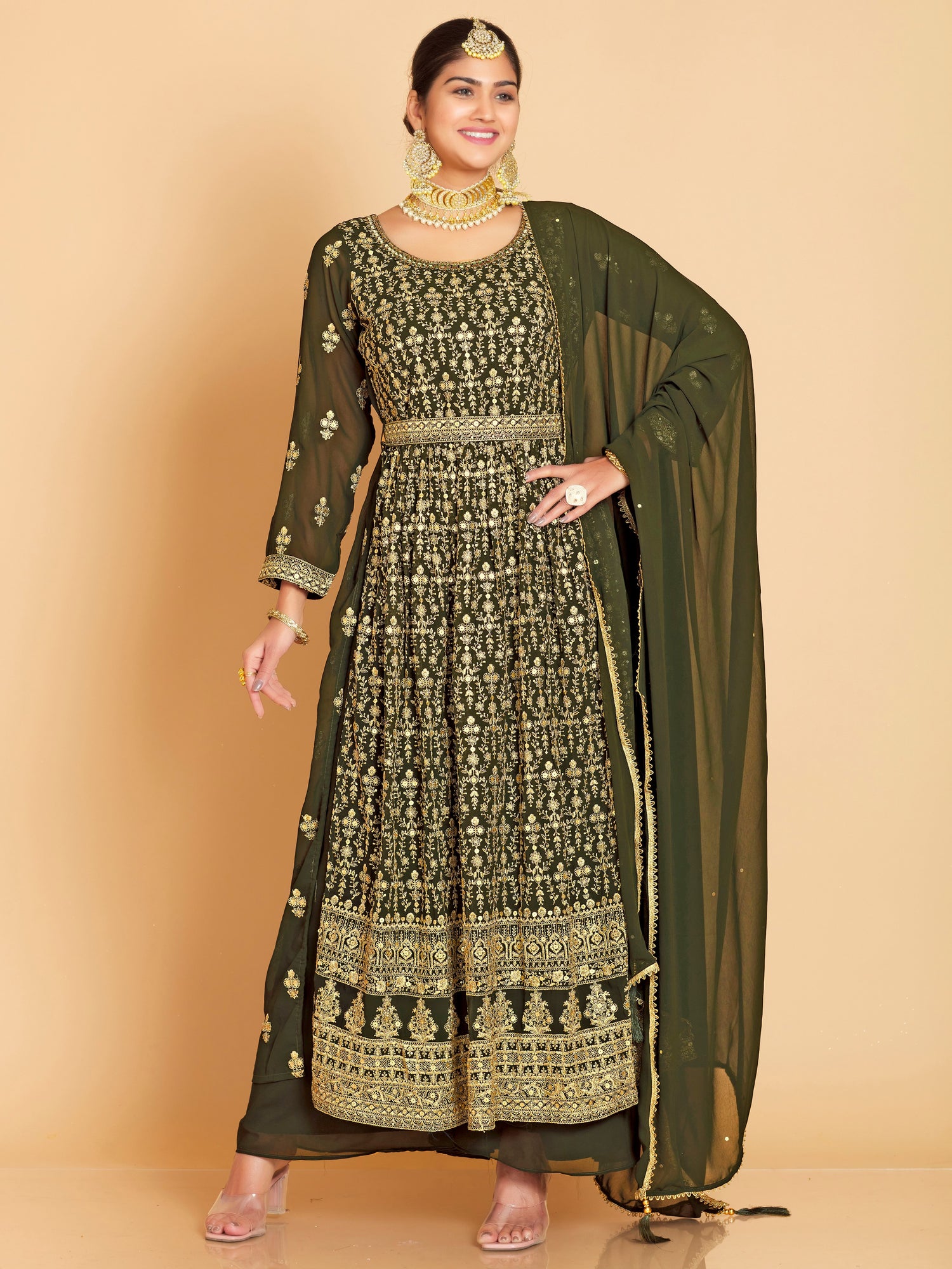 Maheera Plazzo Suit - Roop Darshan
