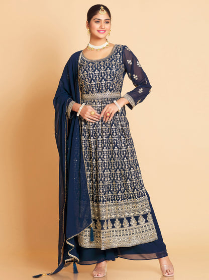Maheera Plazzo Suit - Roop Darshan