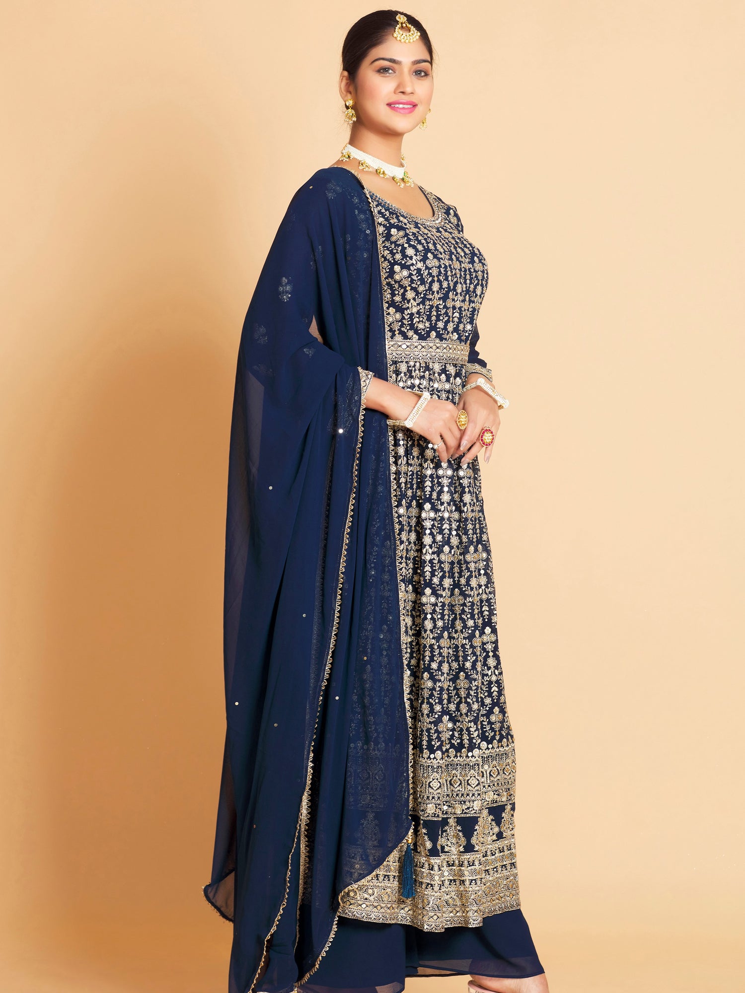 Maheera Plazzo Suit - Roop Darshan