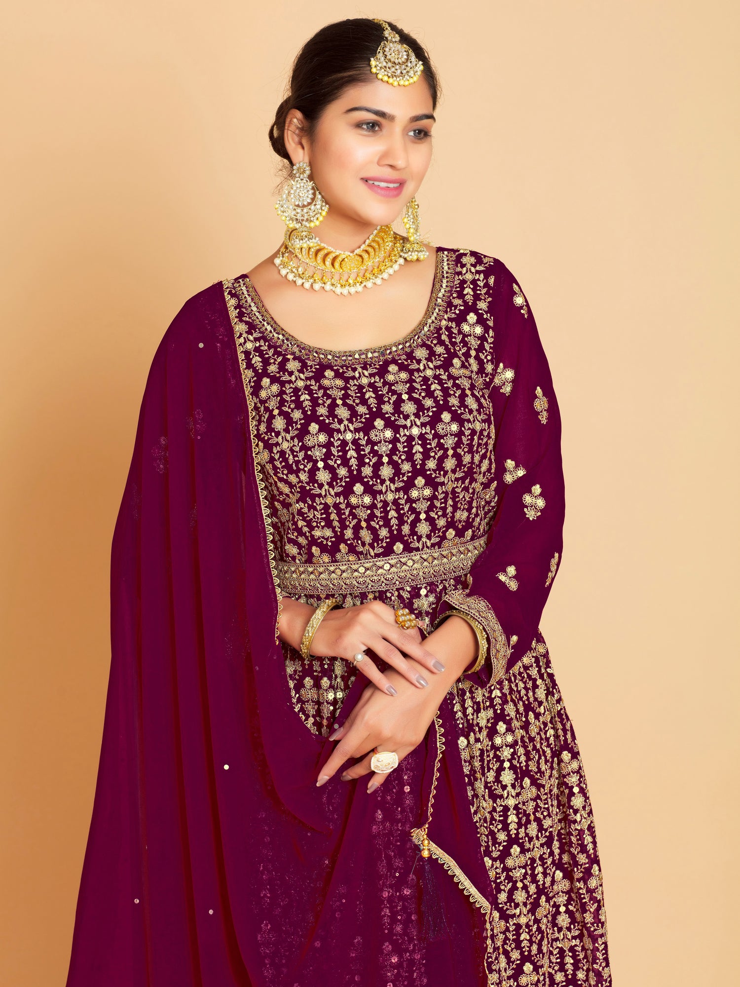 Maheera Plazzo Suit - Roop Darshan