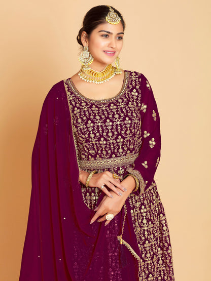 Maheera Plazzo Suit - Roop Darshan