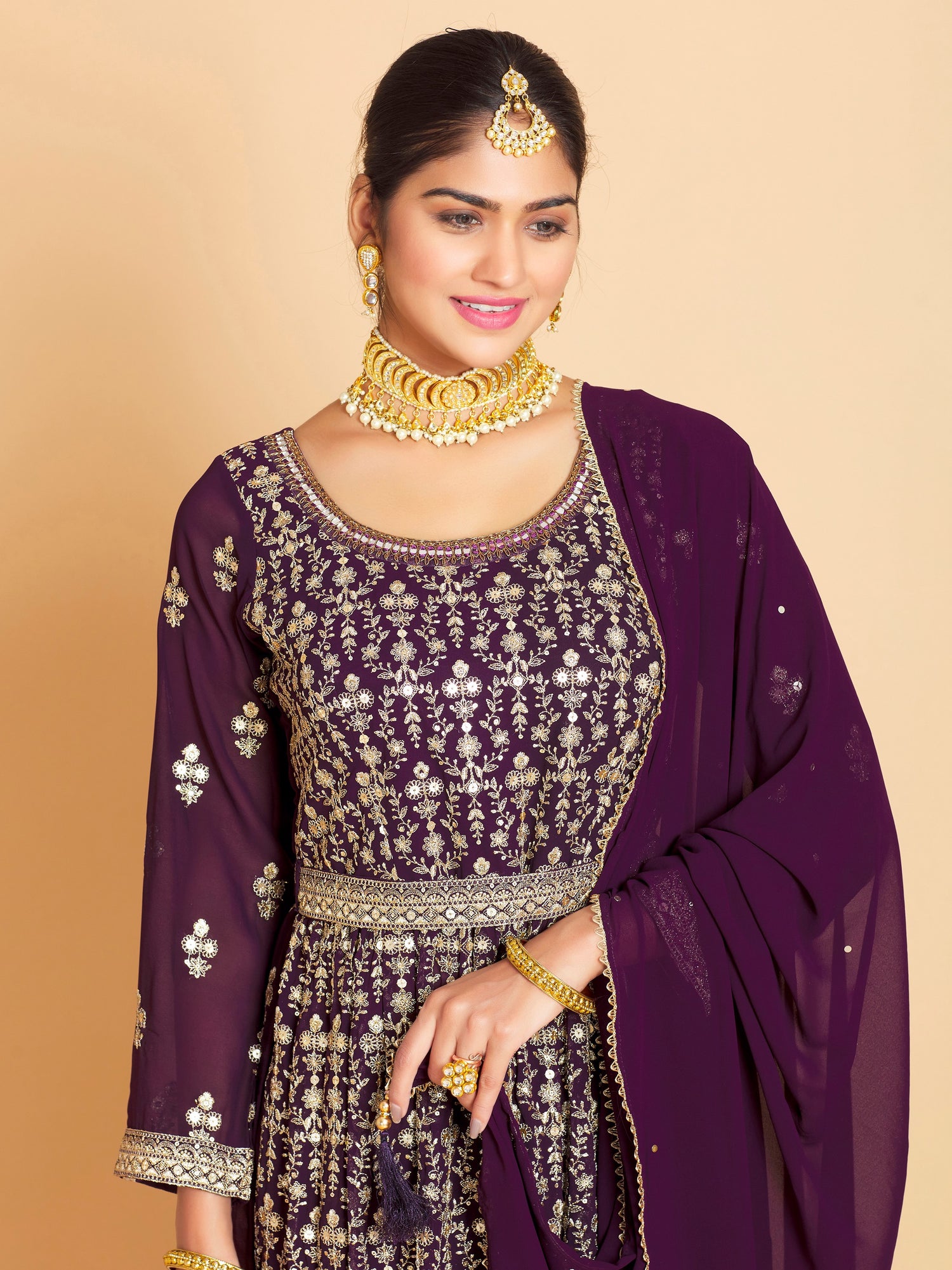 Maheera Plazzo Suit - Roop Darshan