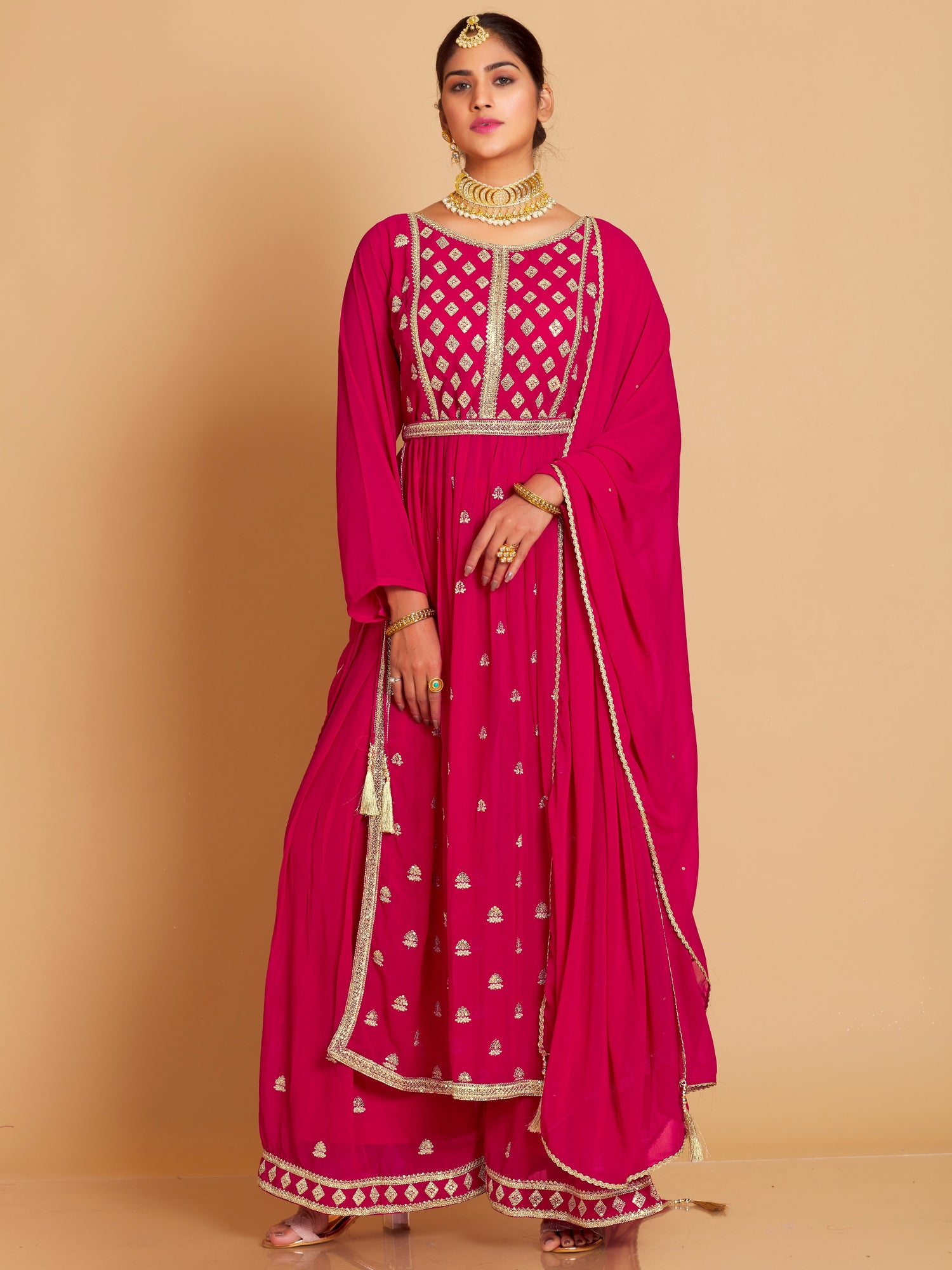 Raha Plazzo Suit - Roop Darshan