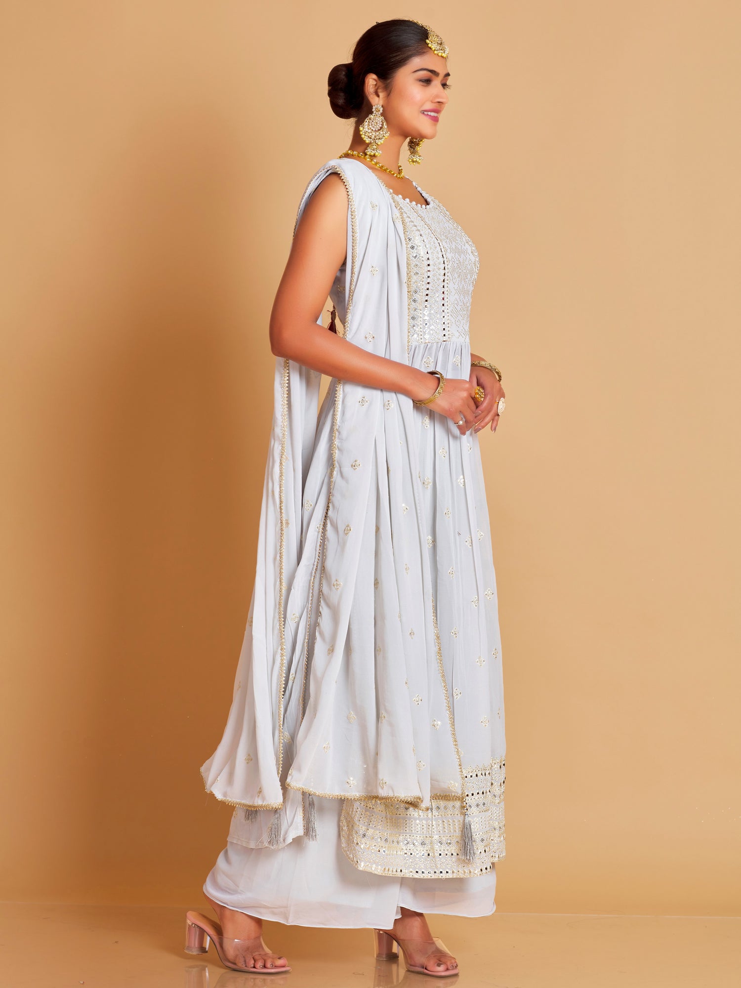 Raina Plazzo Suit - Roop Darshan