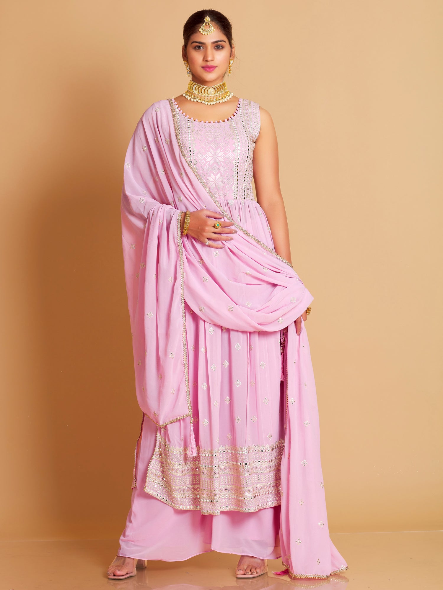Raina Plazzo Suit - Roop Darshan
