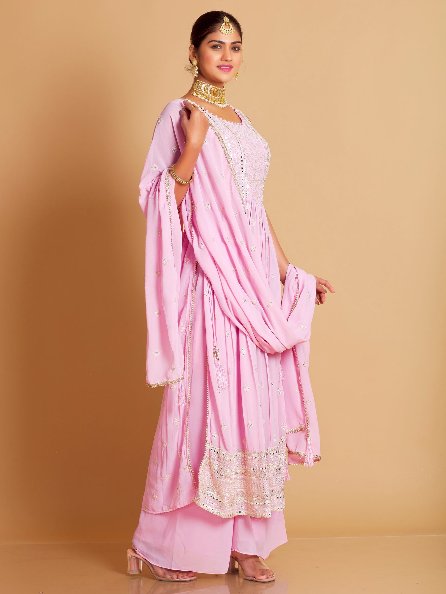 Raina Plazzo Suit - Roop Darshan