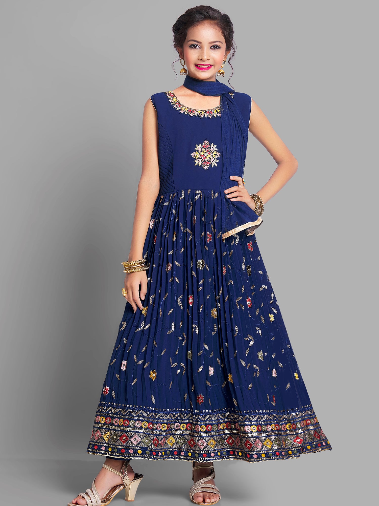 Bhumi Flair Suit - Roop Darshan