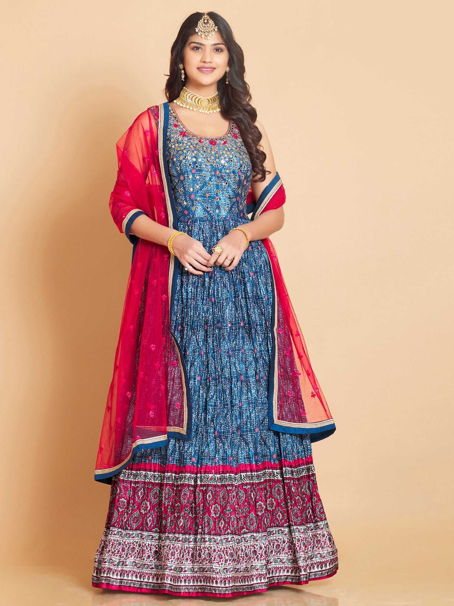 Aaliya Long Flair Suit - Roop Darshan