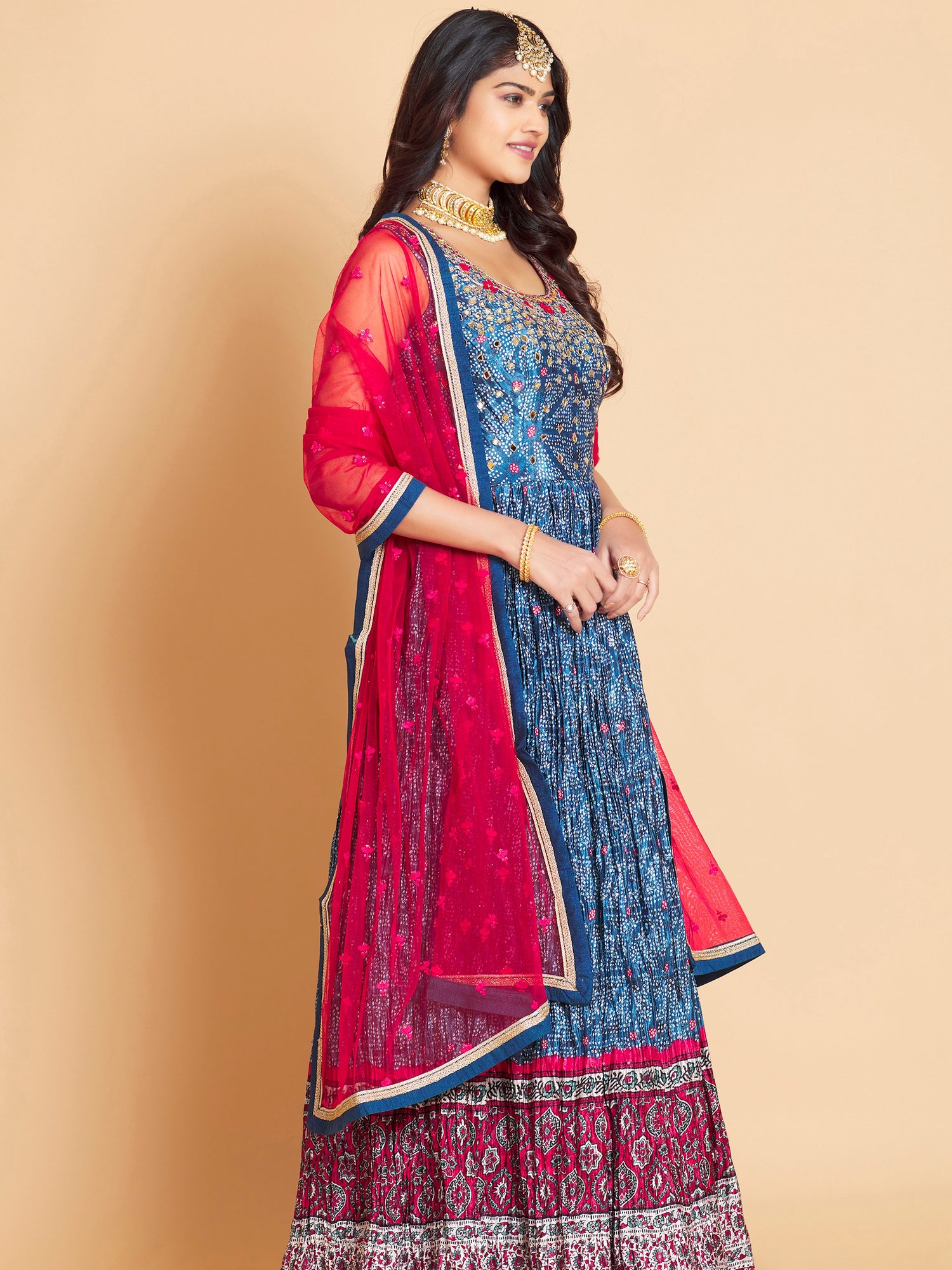 Aaliya Long Flair Suit - Roop Darshan