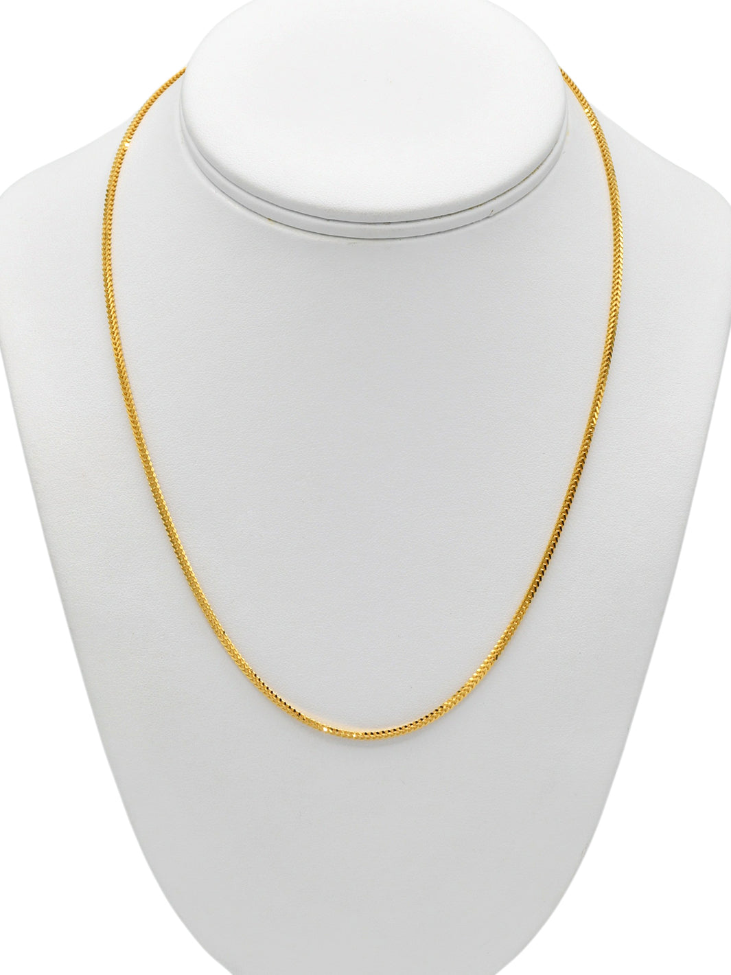 22ct Gold Fox Tail Chain - 50cm - Roop Darshan