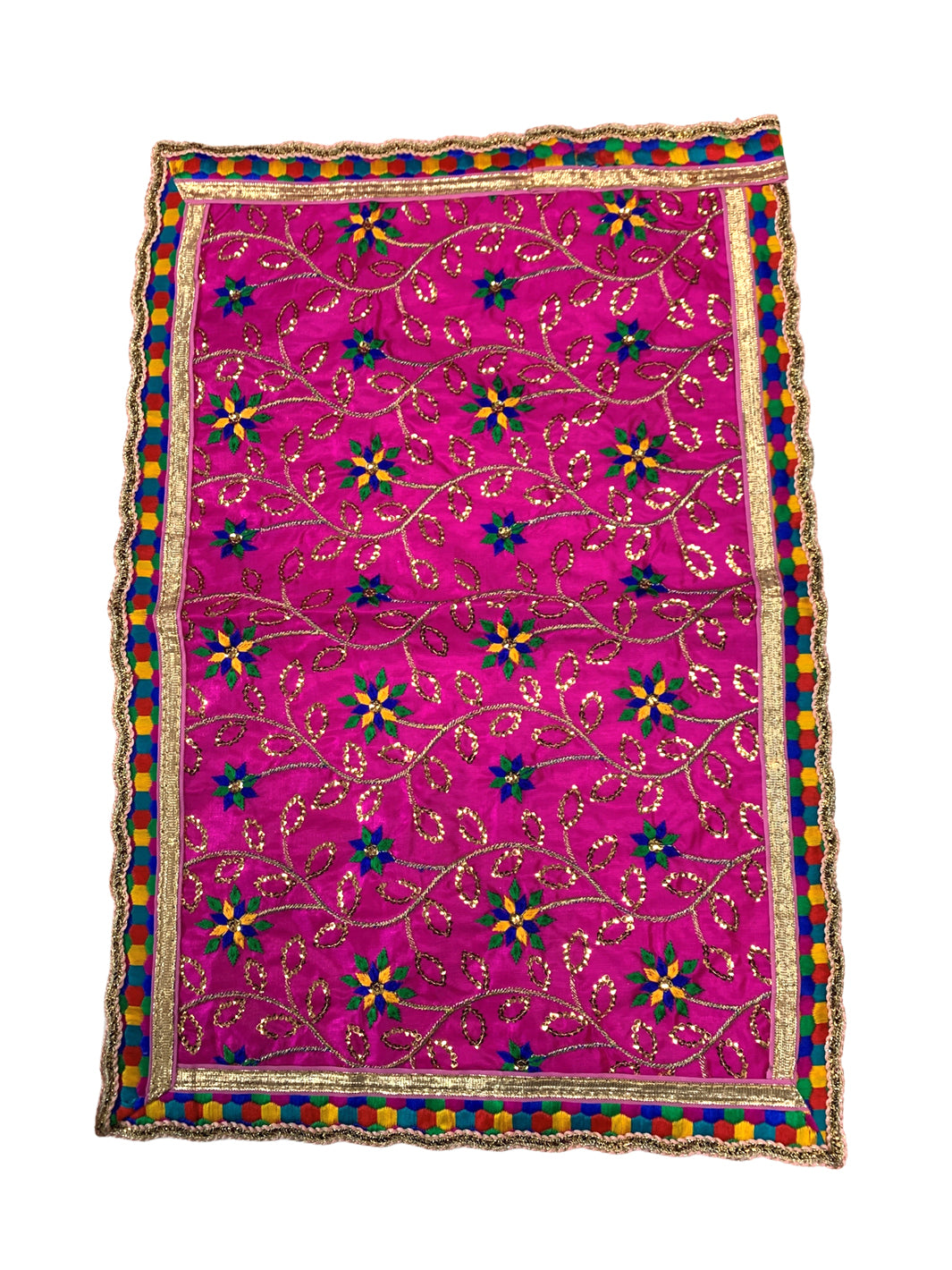Embroidered Mata Chunri 50cm x 32cm - Roop Darshan