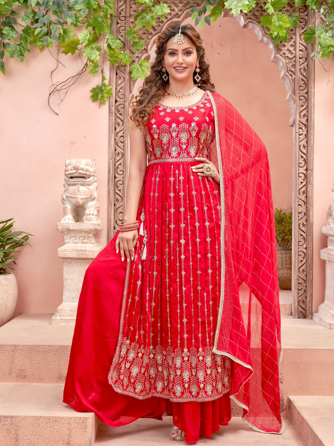 Naira Plazzo Suit - Roop Darshan