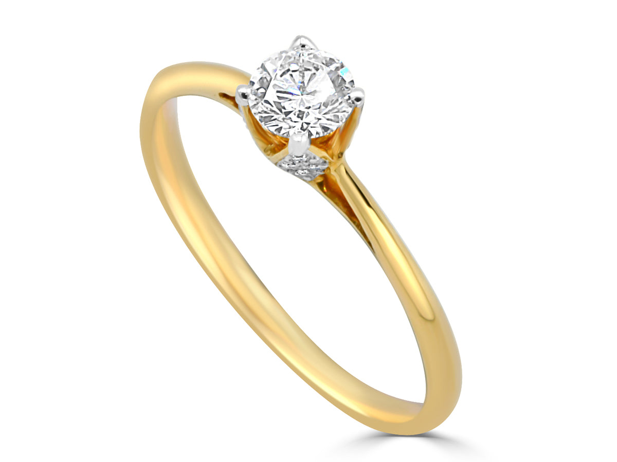 18ct Gold 0.42ct Diamond Ring - Roop Darshan