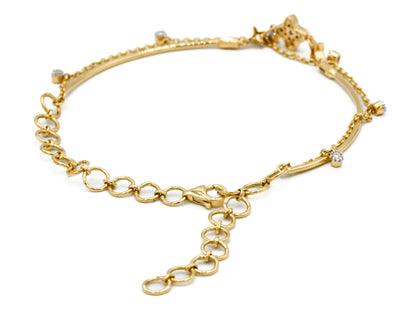 18ct Gold Diamond Ladies Bracelet 0.18 ct - Roop Darshan