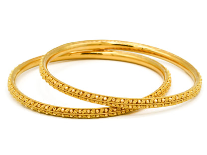 22ct Gold 2 Piece Bangle - Roop Darshan