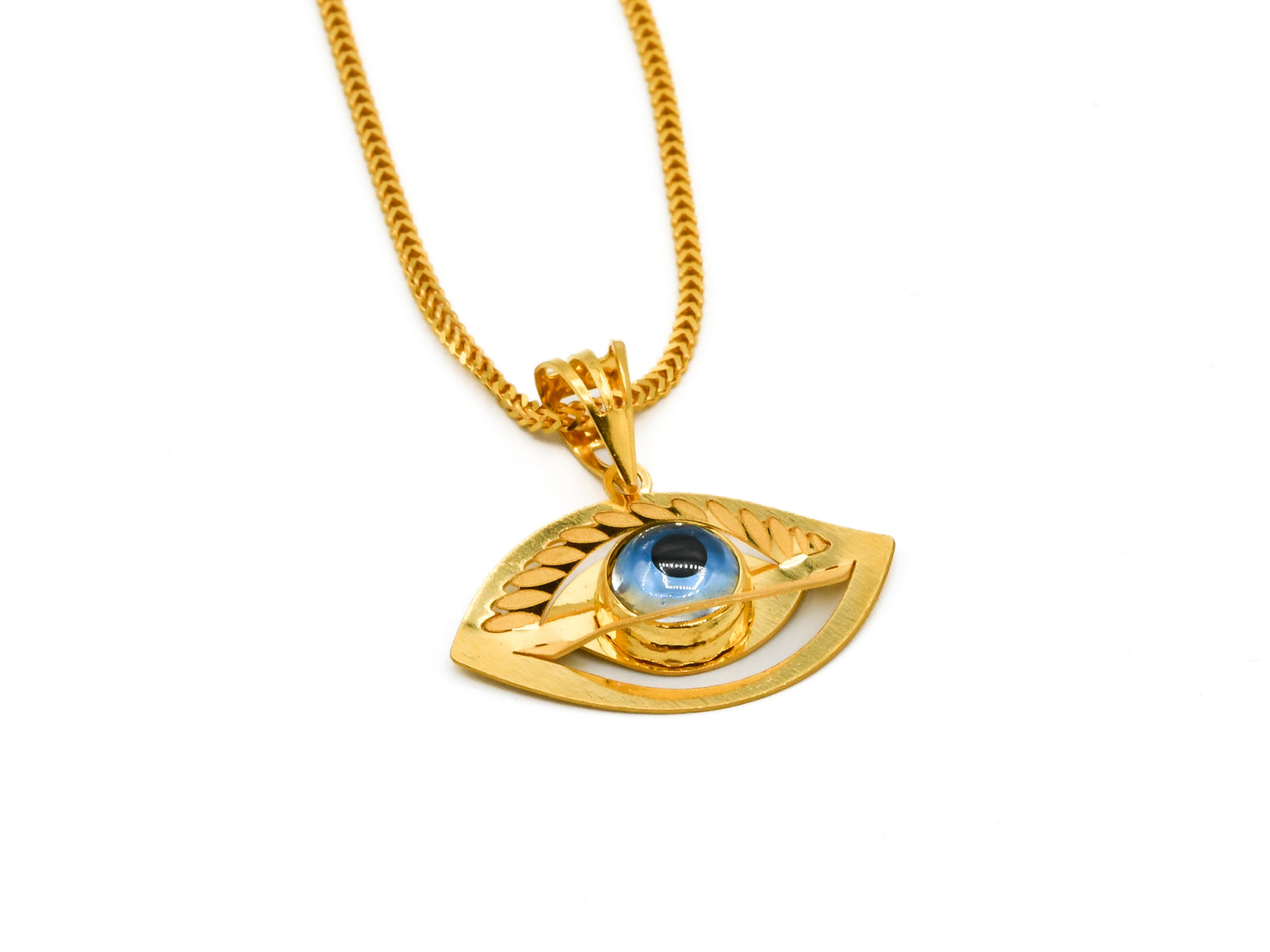 22ct Gold Evil Eye Pendant - Roop Darshan