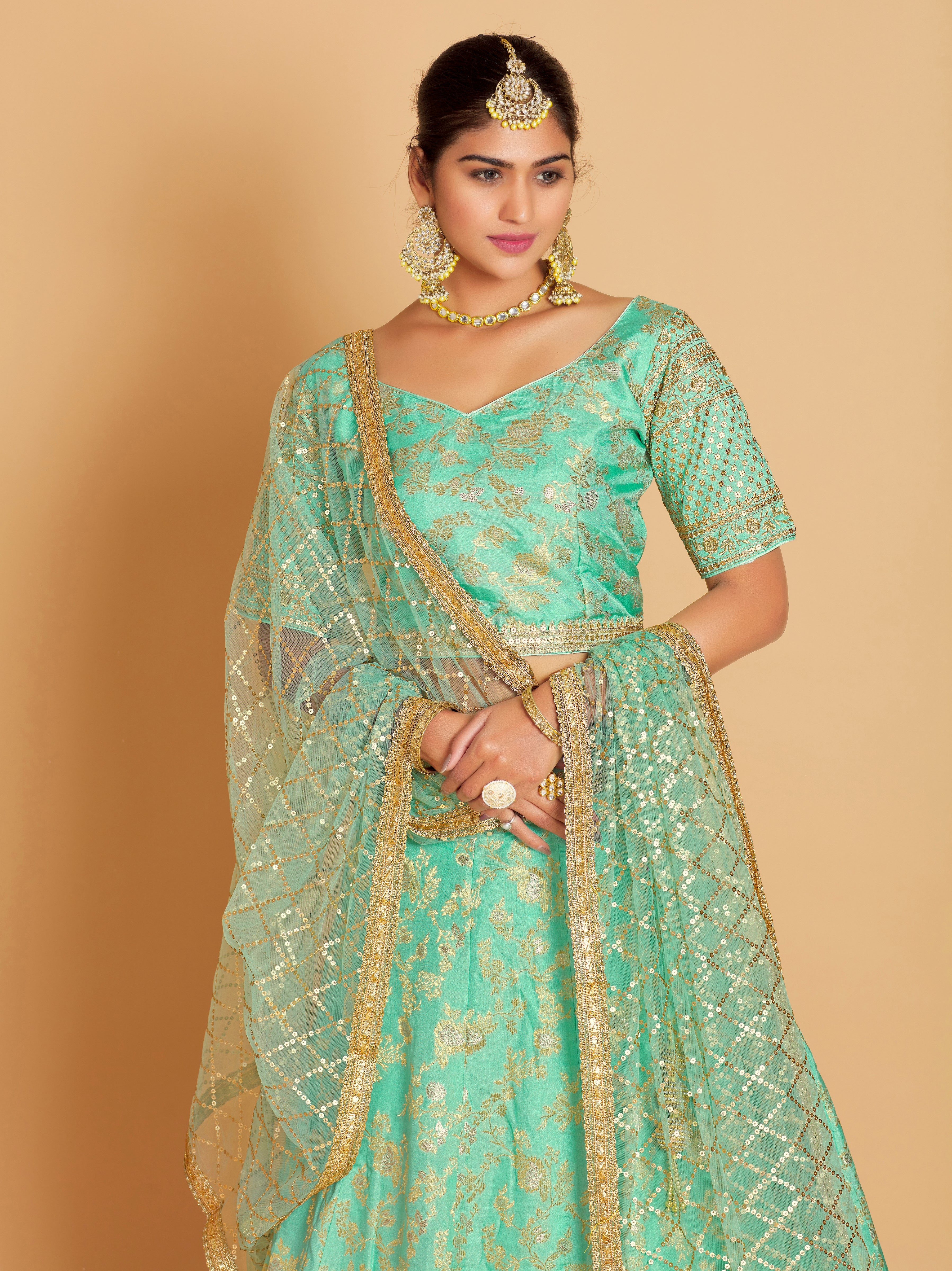 Neelam Lehenga Choli - Roop Darshan