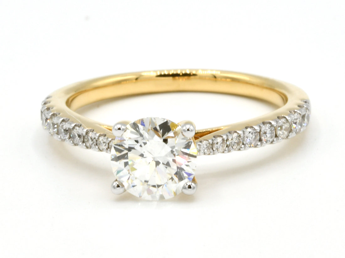 18ct Gold 1.28ct Solitaire Diamond Ring - Roop Darshan