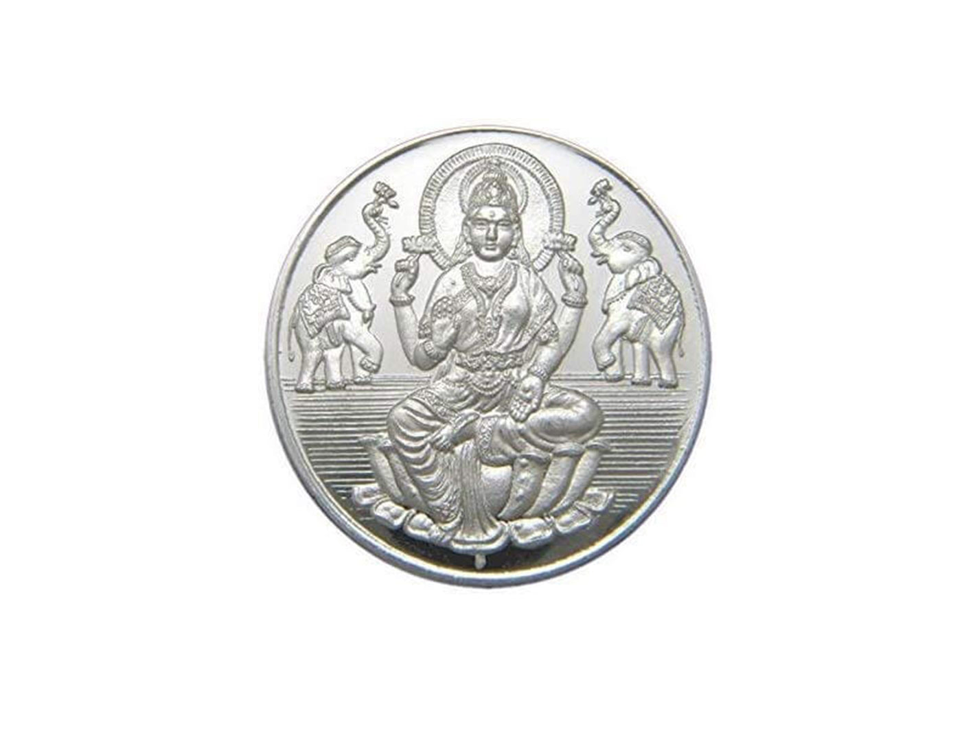 10 Grams Silver Laxmiji Coin - Roop Darshan
