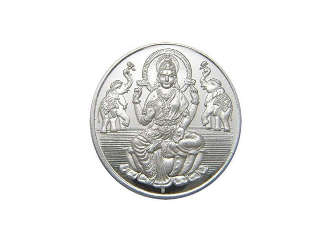 5 Grams Silver Laxmiji Coin - Roop Darshan